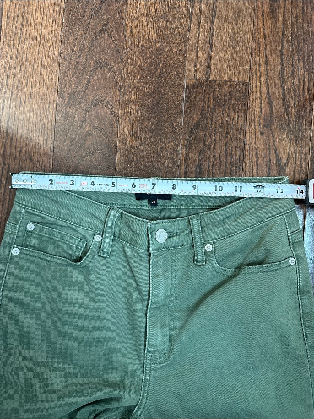 Quince olive green pants size 28 EUC - Picture 9 of 10